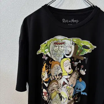 Rick and Morty 릭 앤 모티 XL 페이드 티셔츠