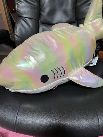 오로라 흰배지느러미상어 봉제 인형 울트라 BIG 오로라 화이트