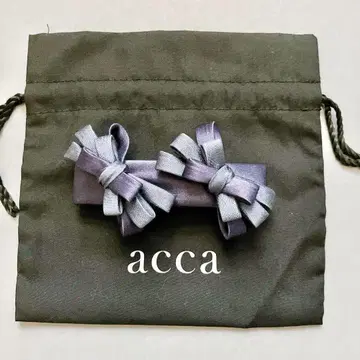 [봉투 포함 컨디션 최상] acca 아카 W 리본 머리핀 헤어 액세서리