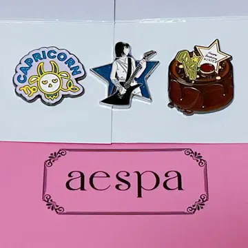 aespa 윈터 핀 배지 3개 세트
