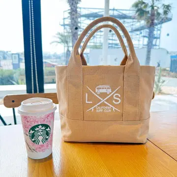 활용도 정품 LUSSO SURF 캔버스 미니 토트백 블랙