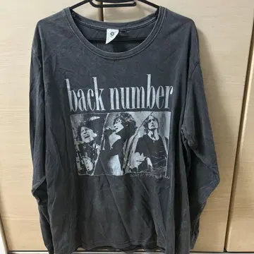 back number 락밴드 같은 롱 슬리브 티셔츠 XL