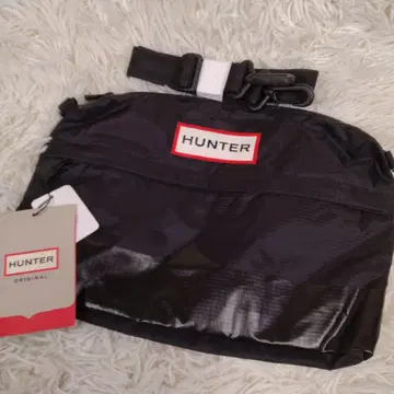 택 포함 HUNTER 숄더백 나일론 블랙