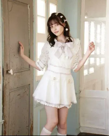 LIZLISA 레이스 셋업 화이트