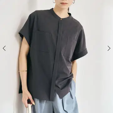 새상품 Breeze Cool 포켓 숏 슬리브 셔츠 그레이