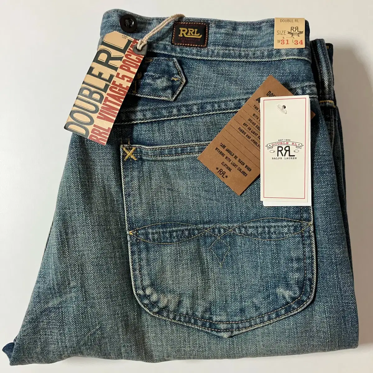 RRL Vintage 5-Pocket Fullerton Repair Jin 31x34 New | Bunjang Global