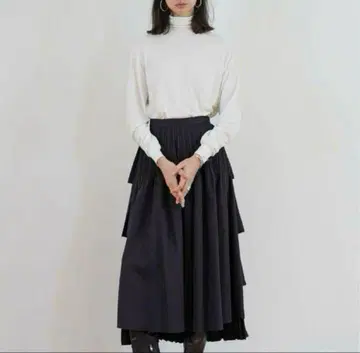 새상품급 clane 클라네 더블 페이스 플리츠 스커트