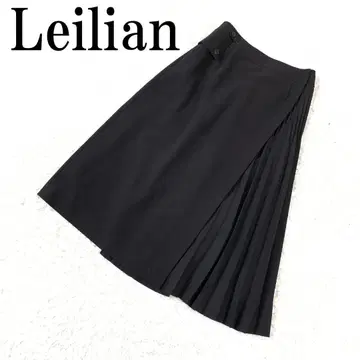 Leilian 레리안 롱 스커트 블랙 트리아세테이트 9 B725