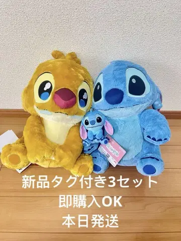 스티치 봉제 인형 포차 NORU& 루벤&무냐스 마스코트 3세트