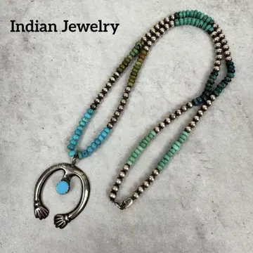Indian Jewelry 나자 비즈 목걸이 터콰이즈 NAVAJO
