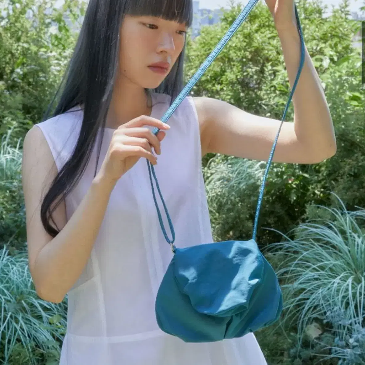 【ACOC】韓国人気◆Blooming Cross Bag 斜めがけ 4色 楽天市場】ACOC (アコック) | Blooming Cross Bag (ice blue