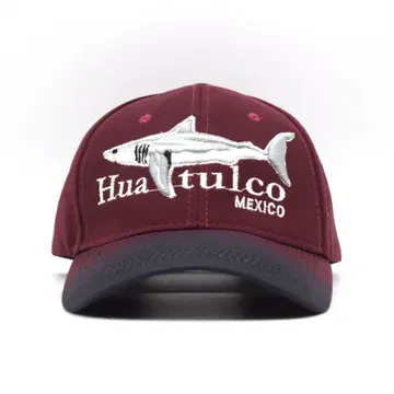 Huatulco MEXICO 멕시코 상어 자수 캡 구제 의류 수베니어