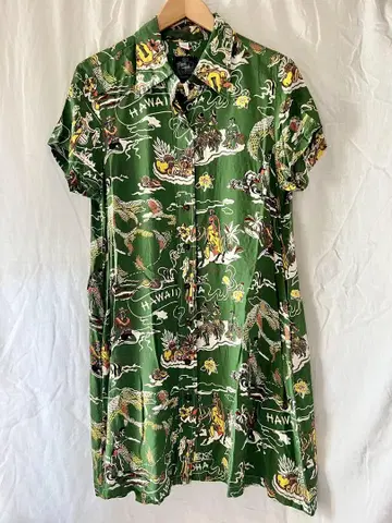 KONA BAY HAWAII 알로하 셔츠 원피스 하와이