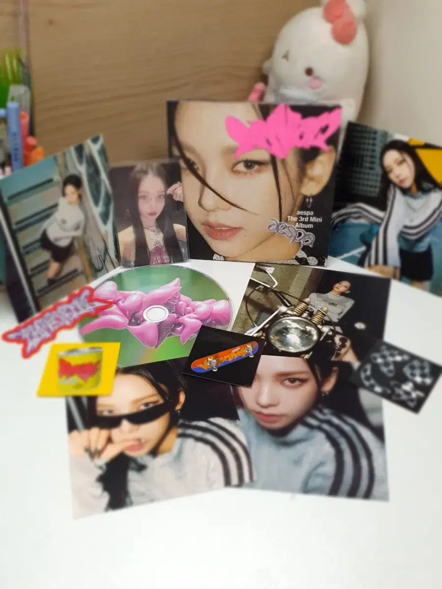 Aespa unsealed album including poca: rina, giselle, winter, ningning
