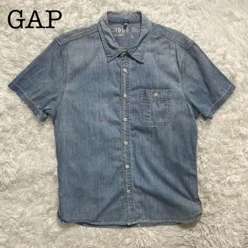 GAP 갭 1969 남성용 데님 반팔 셔츠 L