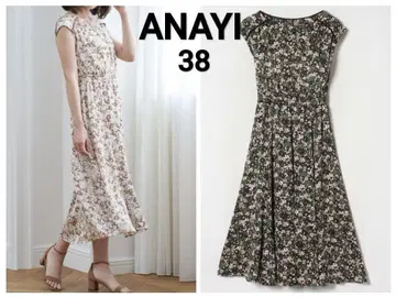 ANAYI 아나이 카모플라쥬 플라워 플레어 원피스
