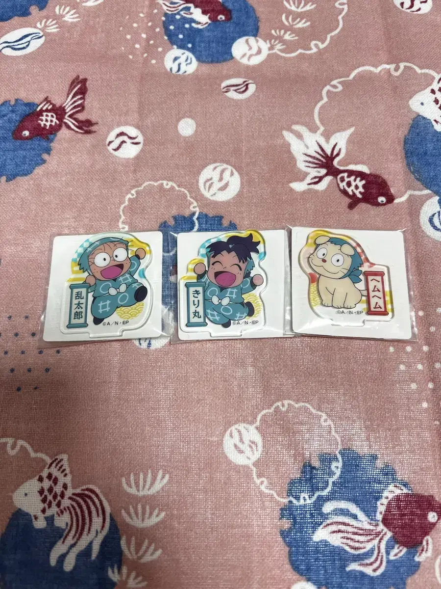 Nintama Rantaro mini acrylic (Rantaro, Kirimaru, Hemuhemu)