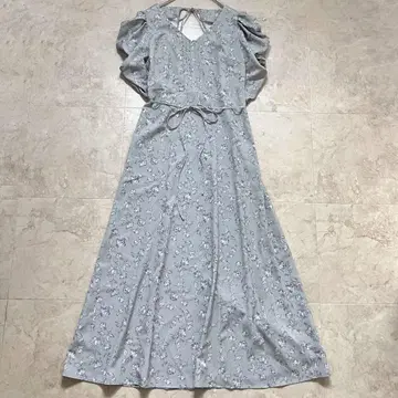릴리 브라운 LILY BROWN 볼륨 슬리브 백 리본 원피스