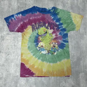 RUGRATS 라그라츠 캐릭터 티셔츠 애니메이션 타이다이