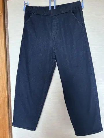 하루메쿠 코쿤 팬츠 L 사이즈 인디고 데님 인심 64cm