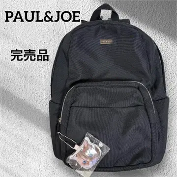 [컨디션 최상] PAUL&JOE 나일론 백팩 블랙 고양이 참