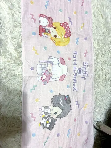 진천지개벽 지그재그 산리오 캐릭터 콜라보 페이스 타월