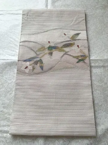 순수 실크 명주 여름용 나고야 오비