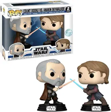 Funko POP! 스타워즈 두쿠 백작 vs 아나킨 2PK