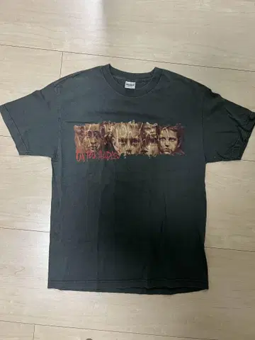 KORN 콘 UNTOUCHABLES 밴딩 티셔츠 XL 카키 00s