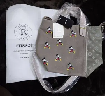 russet 더블 페이스 숄더백 미키 콜라보
