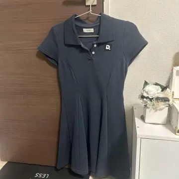Darich 네이비 폴로 원피스 반팔