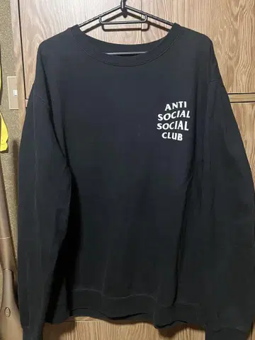 ANTI SOCIAL SOCIAL CLUB 맨투맨 L 블랙