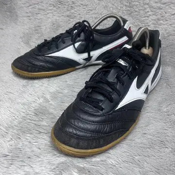 레어 단종 MIZUNO 미즈노 모레리아 풋살 축구 가죽 블랙