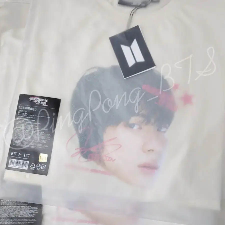 Run Seokjin Concert Close-up T-shirt Jin Face Short-Sleeve T-shirt