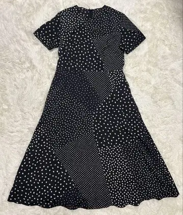 스티븐 앨런 RANDOM DOT SHORT SLEEVE DRESS
