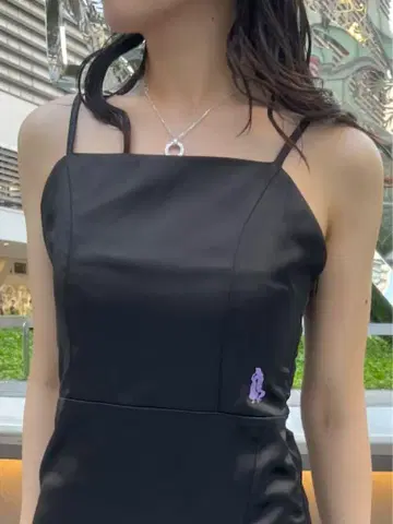 EVRIS 디즈니 라푼젤 새틴 롱 개더 원피스