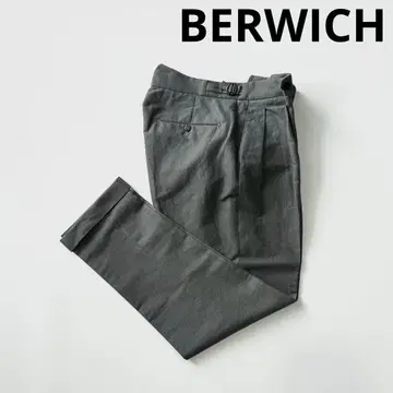 BERWICH 베르위치 스코틀랜드 린넨 코튼 2플리츠 팬츠