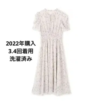 JILLbyJILLSTUART 셔링 라인 플라워 프린트 원피스