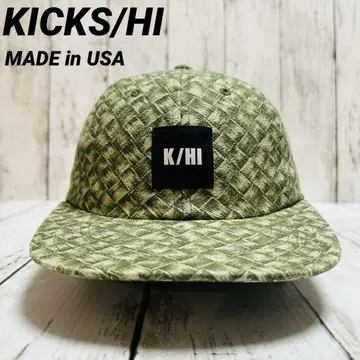 KICKS/HI 킥스 하이 올 패턴 캡 MADE in USA