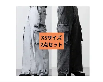 CLEL M-47 타입 밀리터리 플레어 카고 팬츠 XS 사이즈