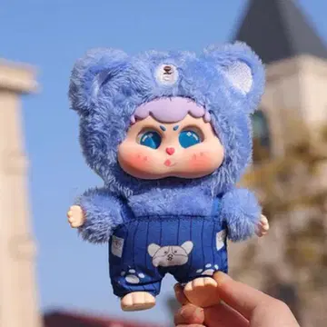 곰 후드 부착 캐릭터 인형 상자 없음