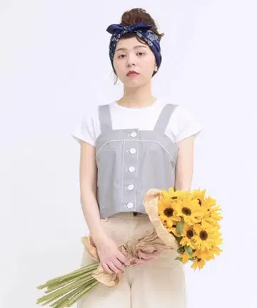 CHILD WOMAN 코드 레인 스트라이프 뷔스티에