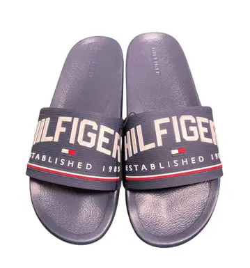 HILFIGER 퍼플 슬라이드 샌들 28cm