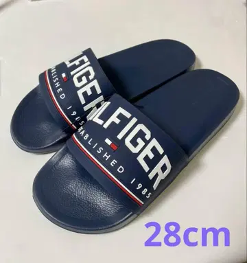 HILFIGER 퍼플 슬라이드 샌들 28cm