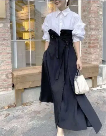 밀레피유 셔츠 드레스 아메리 빈티지