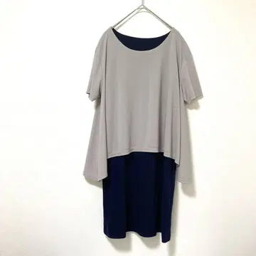 미냐 키라키라 튜닉 상의 레이어드 스타일 원피스 한국제