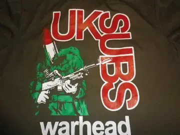 UK SUBS warhead 군 셔츠 하드코어 카파 펑크