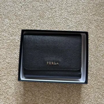 FURLA 블랙 3단 폴더형 지갑