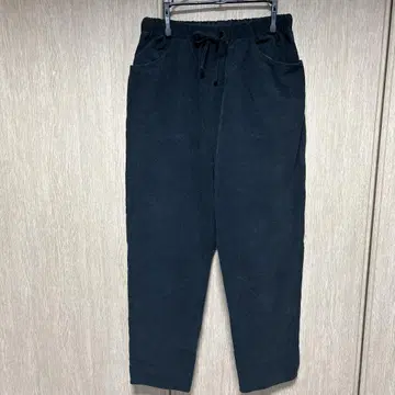 나카가와 마사시치 상점 코디 로이 면 100% 블랙 팬츠