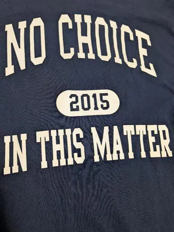 NO CHOICE IN THIS MATTER 티셔츠 XL 사이즈 USED